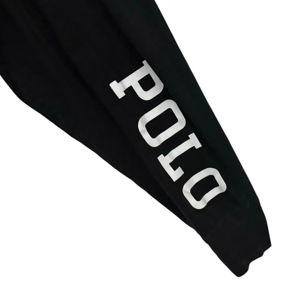 Polo Ralph Lauren Sleepwear Custom Bleached Two Tone Spell Out Logo Men 1X Black
